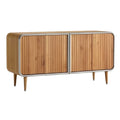 **Mebel z drewna bambusowego z frontami w pionowe listwy**